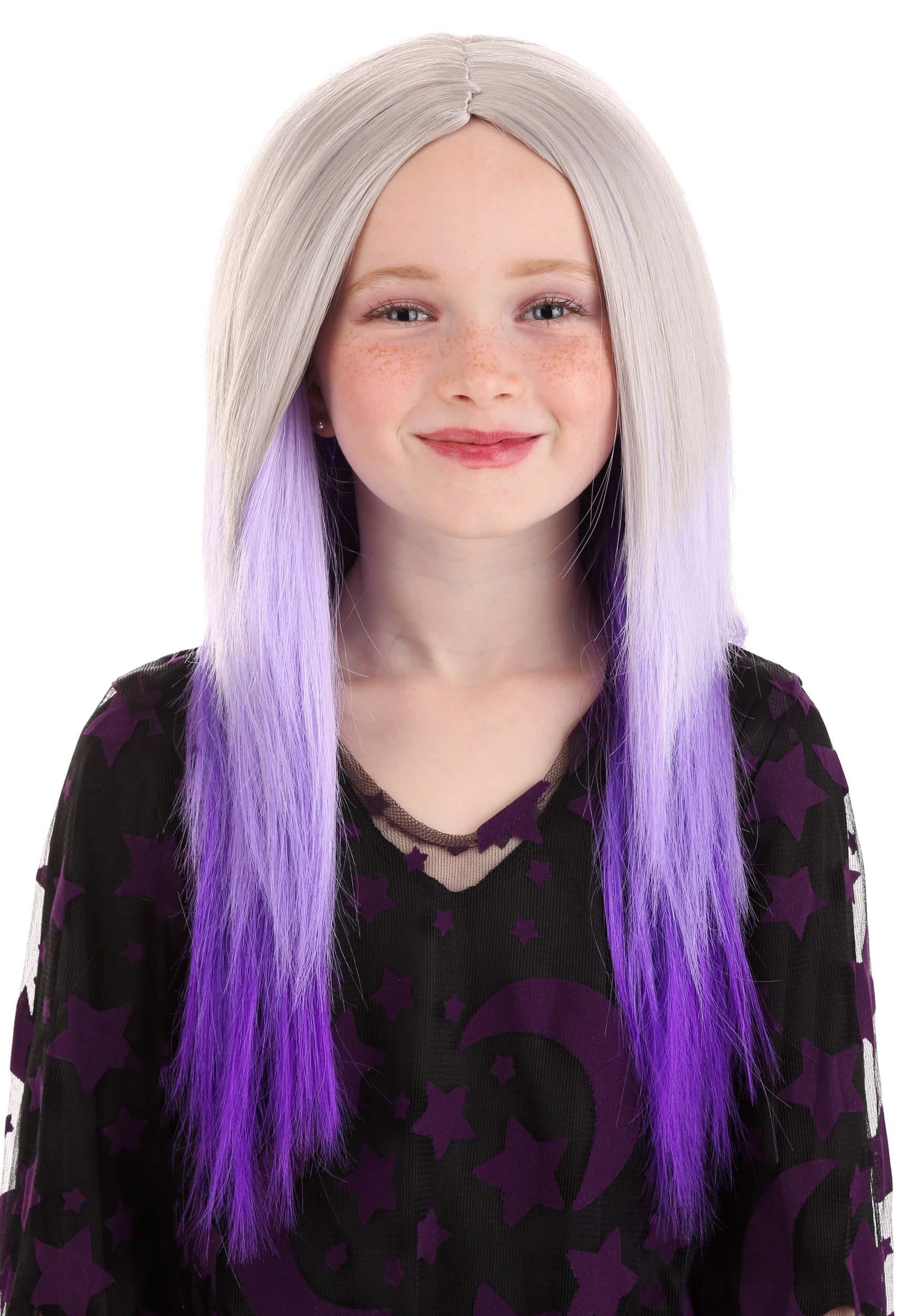Kid’s Purple and Gray Ombre Wig