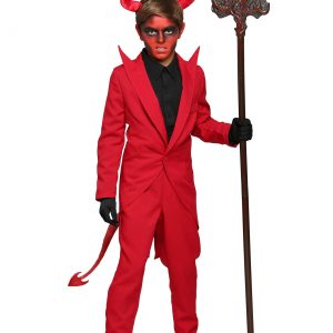 Kid's Red Devil Suit Costume