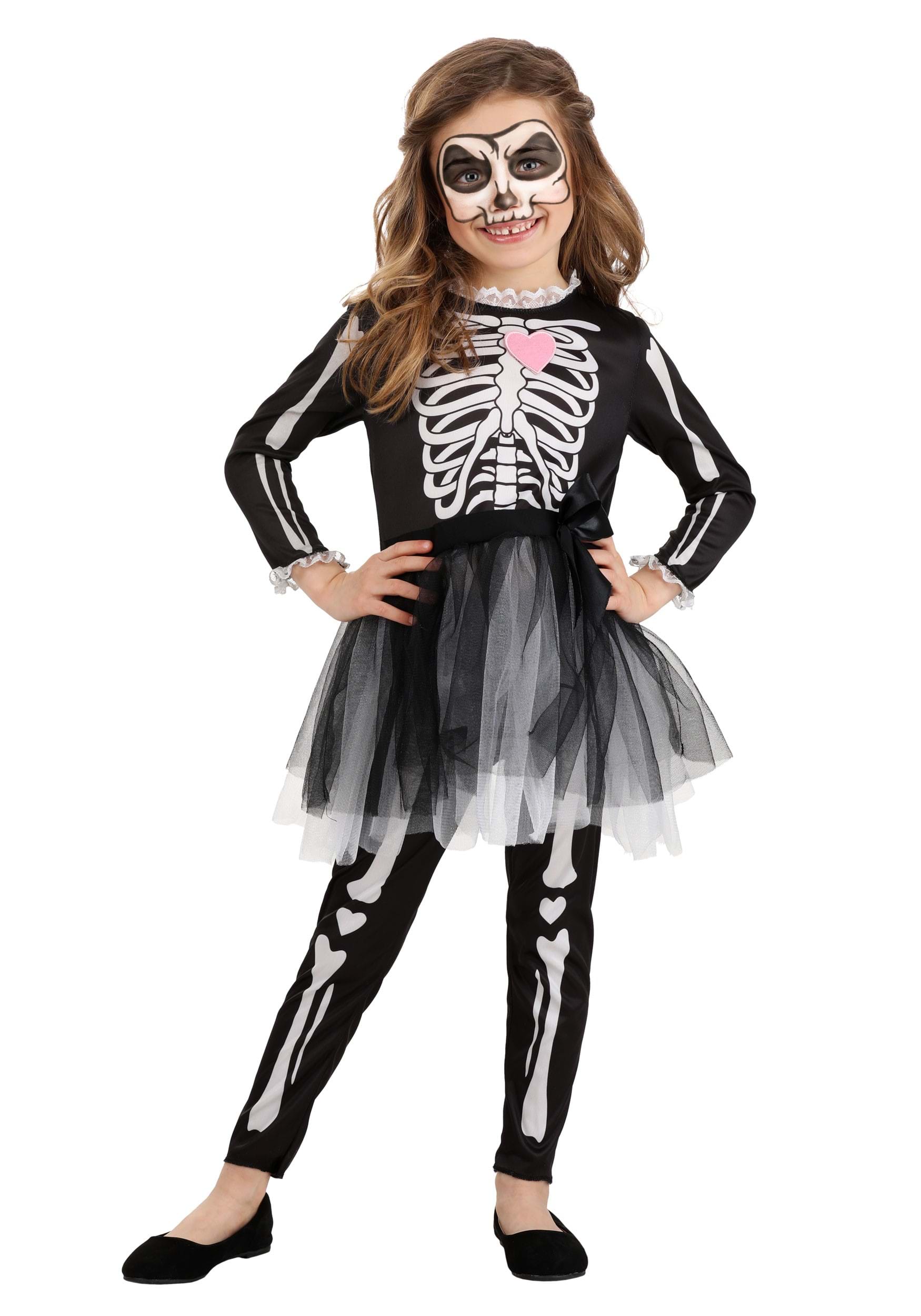 Kid’s Skeleton Dress Costume