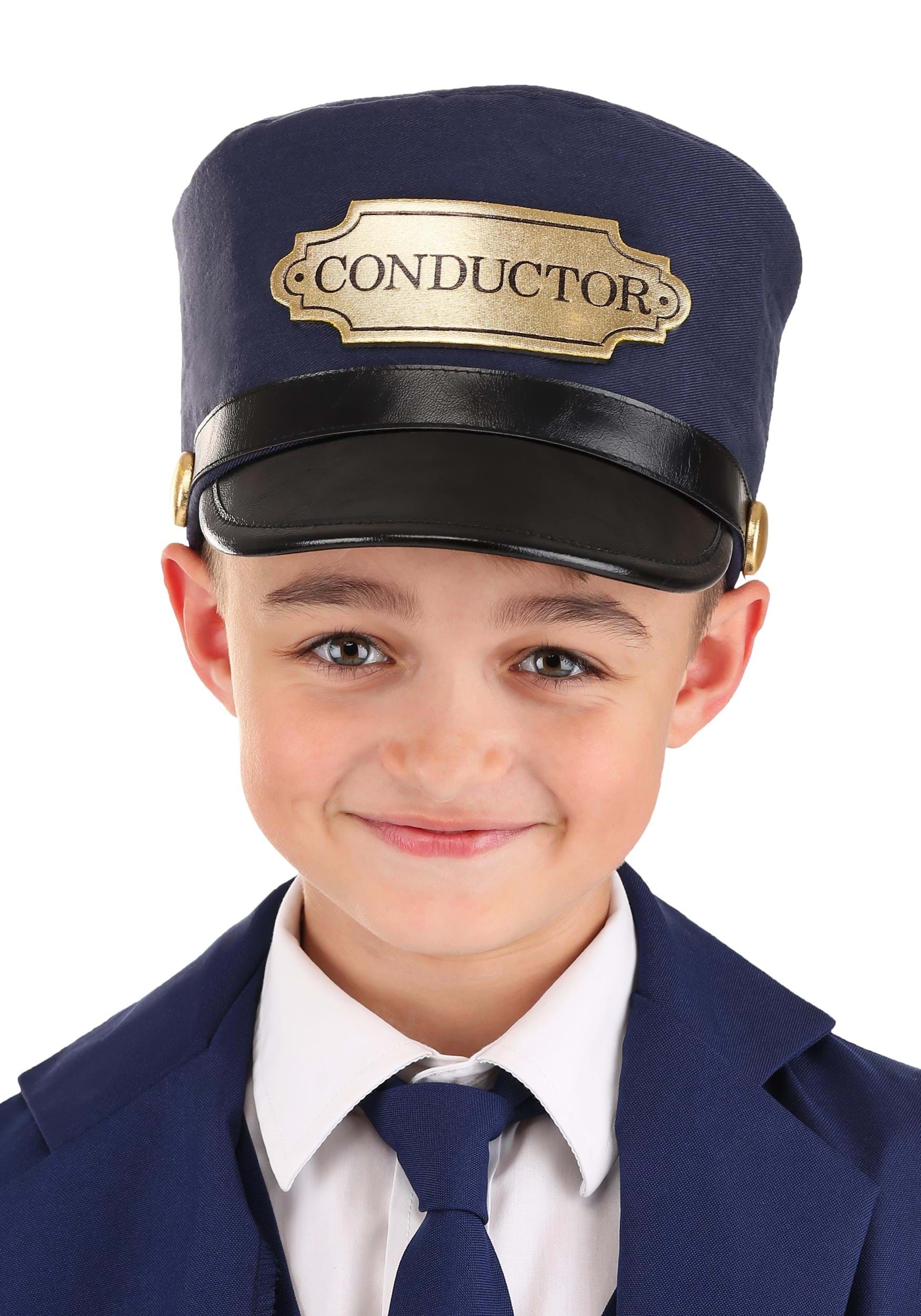 Kids Train Conductor Costume Hat