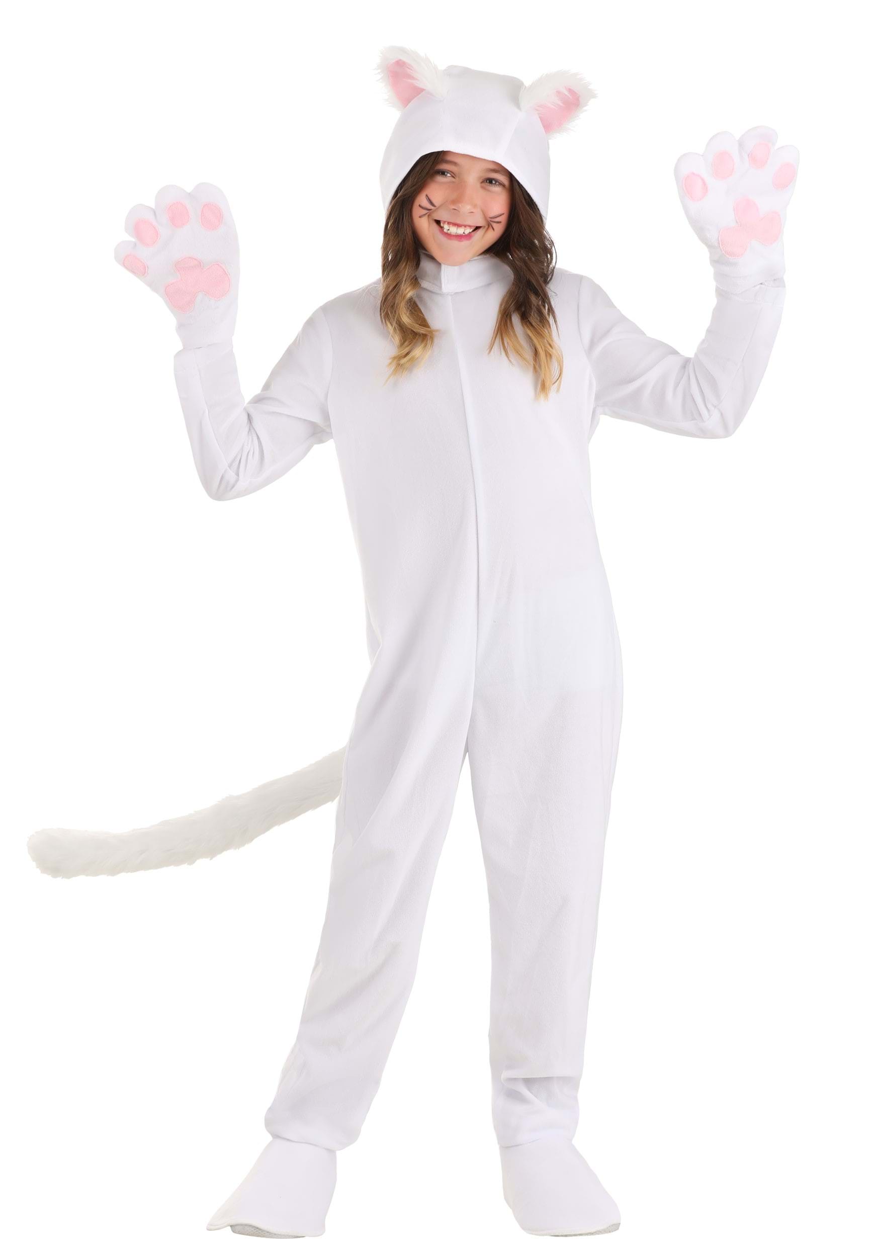 Kid’s White Cat Costume