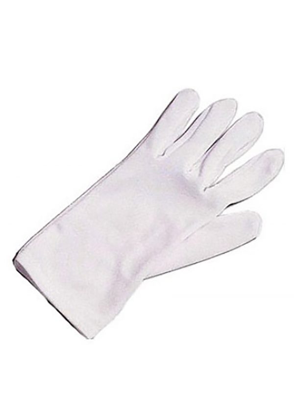 Kid's White Costume Gloves