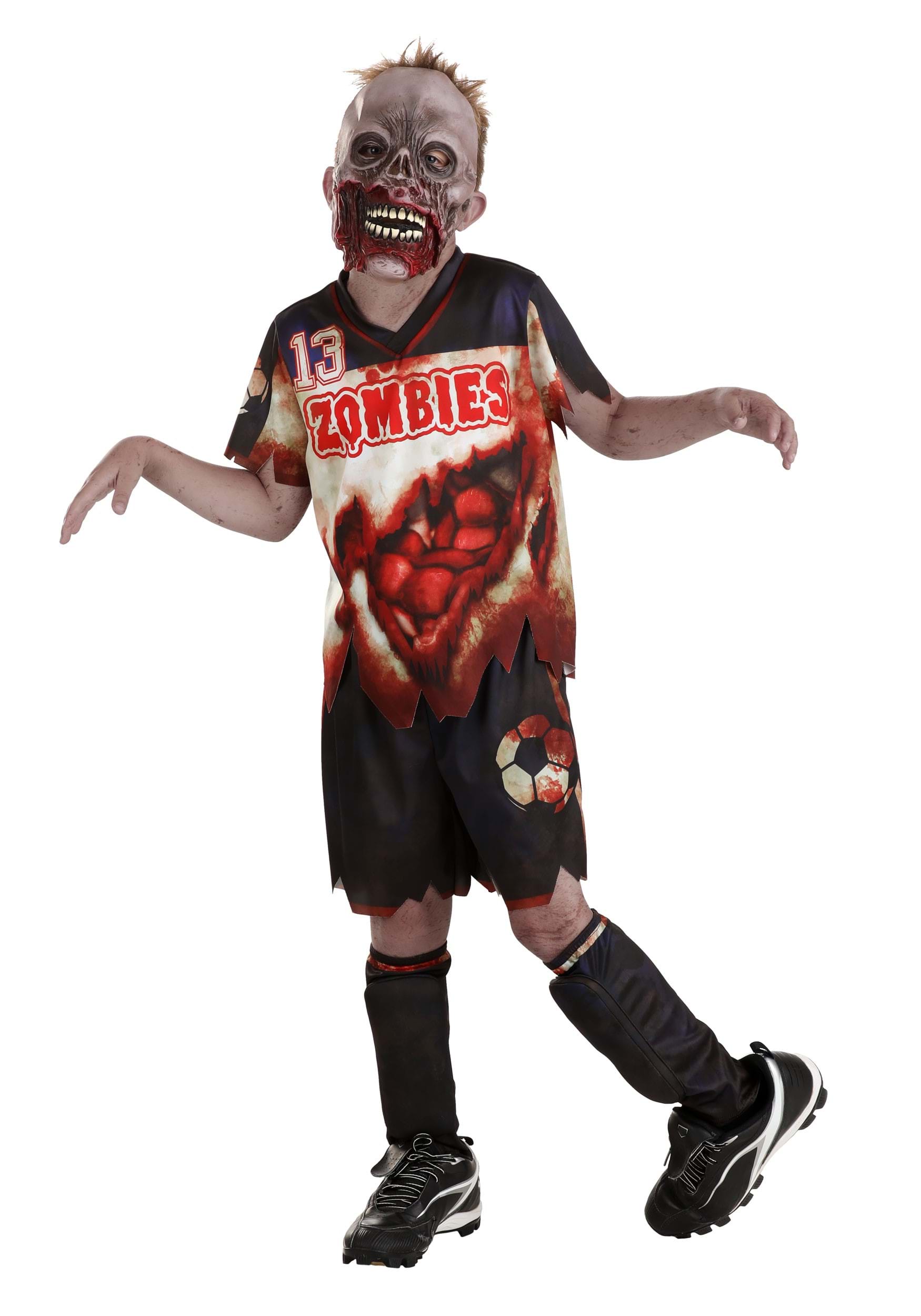 Kid’s Zombie Soccer Player Costume