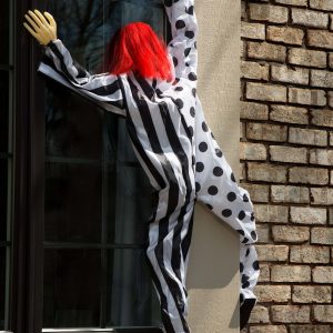 Killer Clown Window Hanging Halloween Decoration