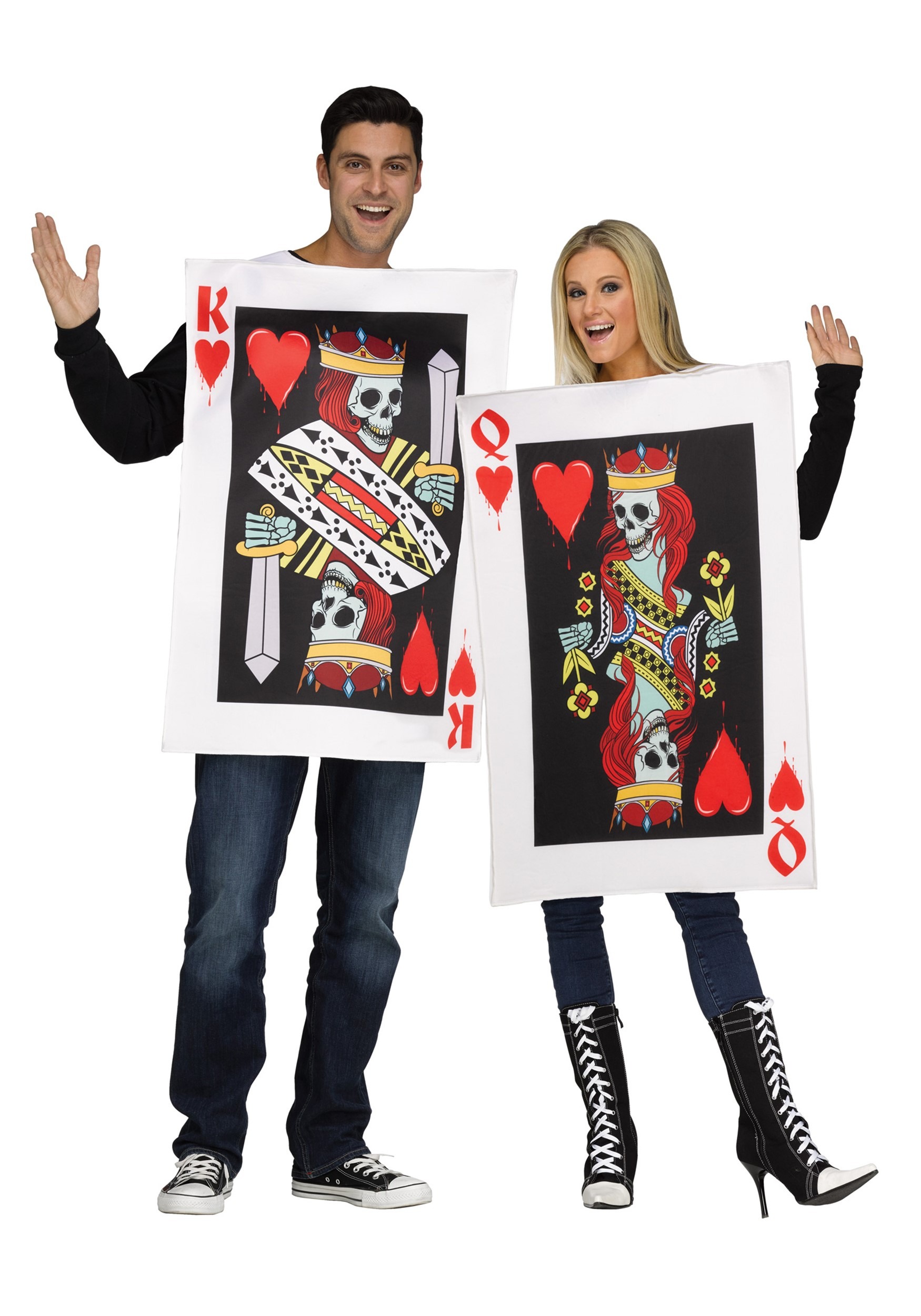 King & Queen of Hearts Costume for Adults