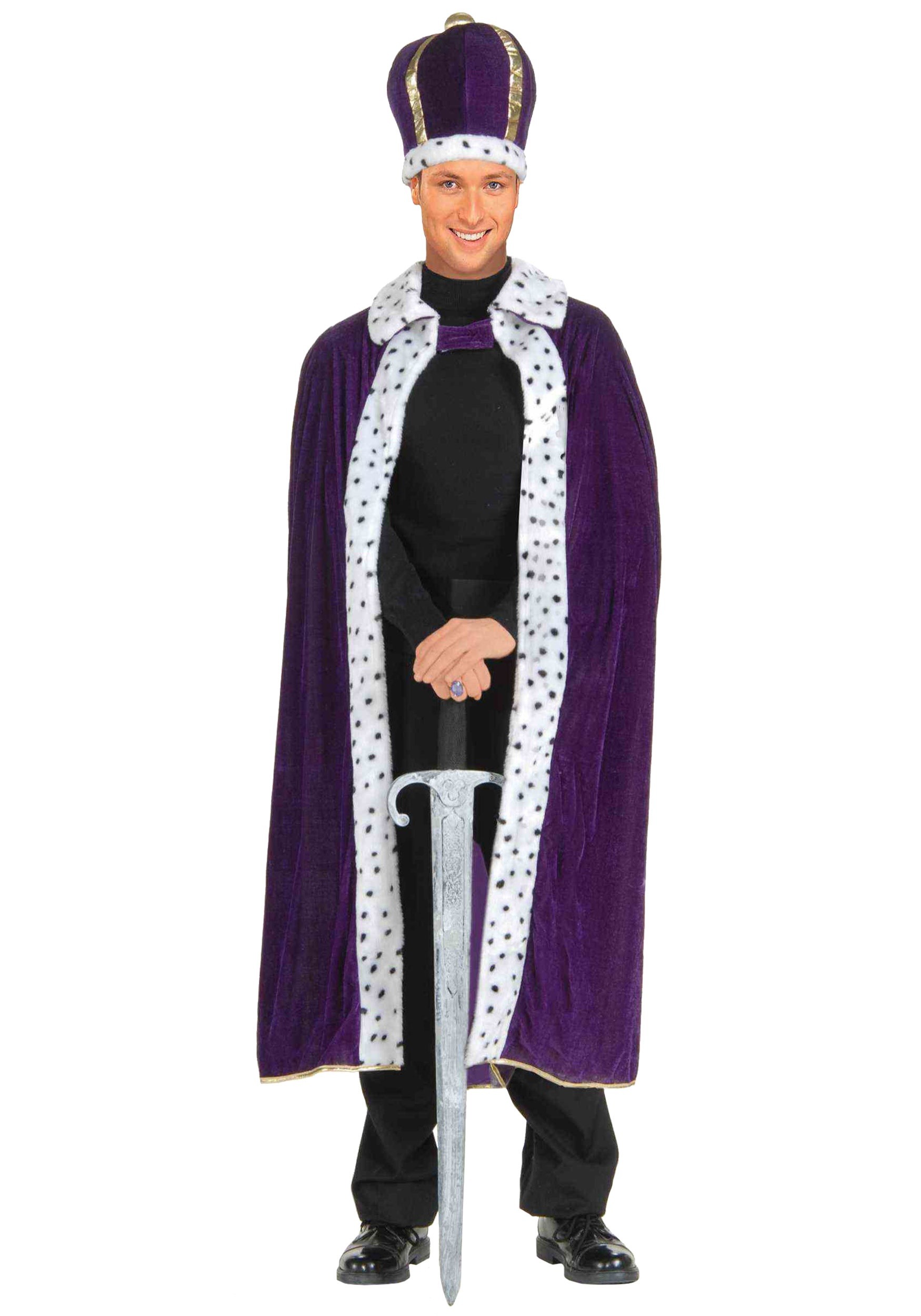 King’s Purple Robe & Crown Set