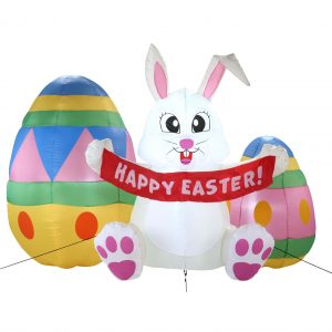 Large Easter Bunny Inflatable 6FT Tall Decoration