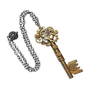 Large Steampunk Key Gear Necklace