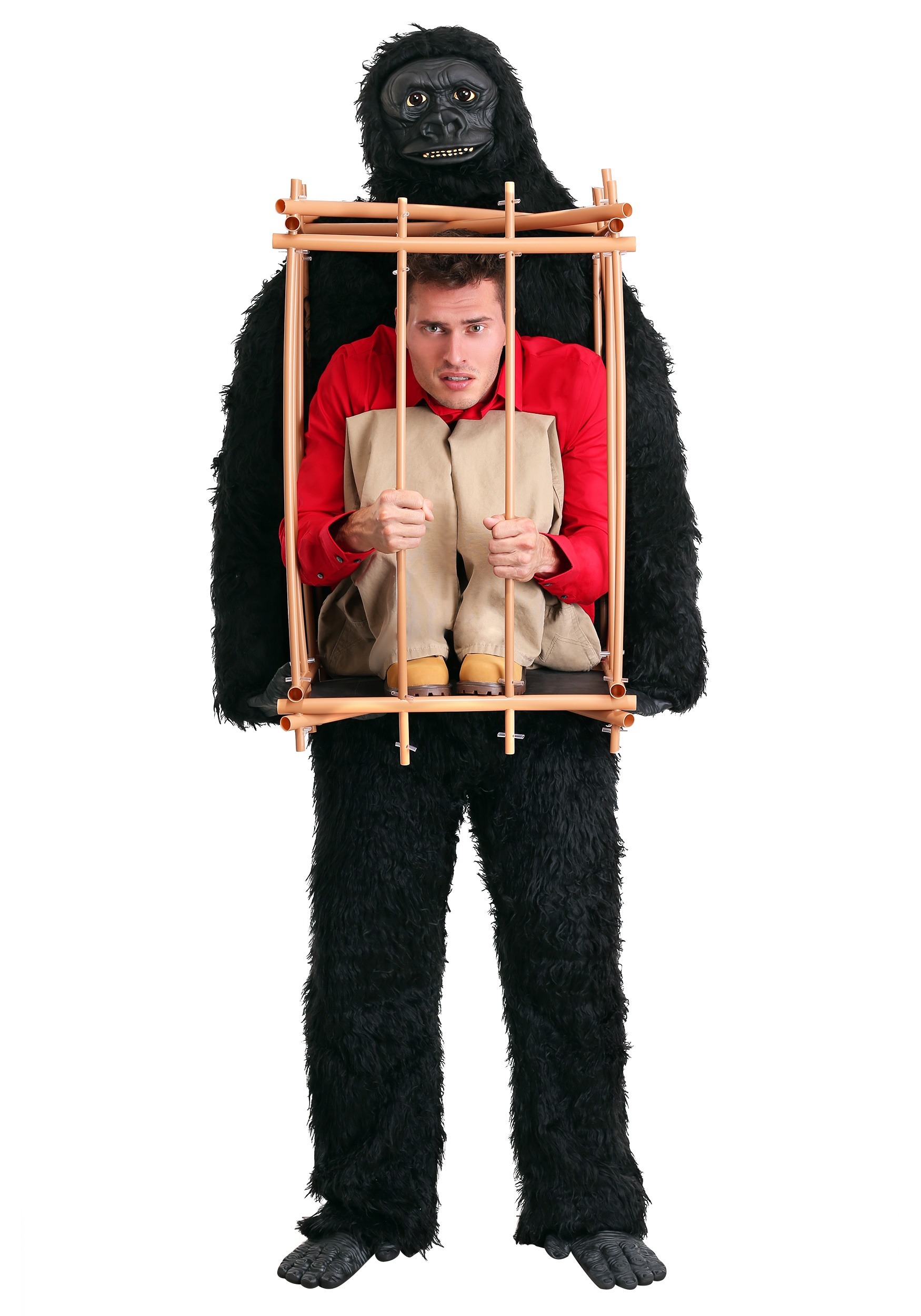 Man in a Gorilla Cage Costume