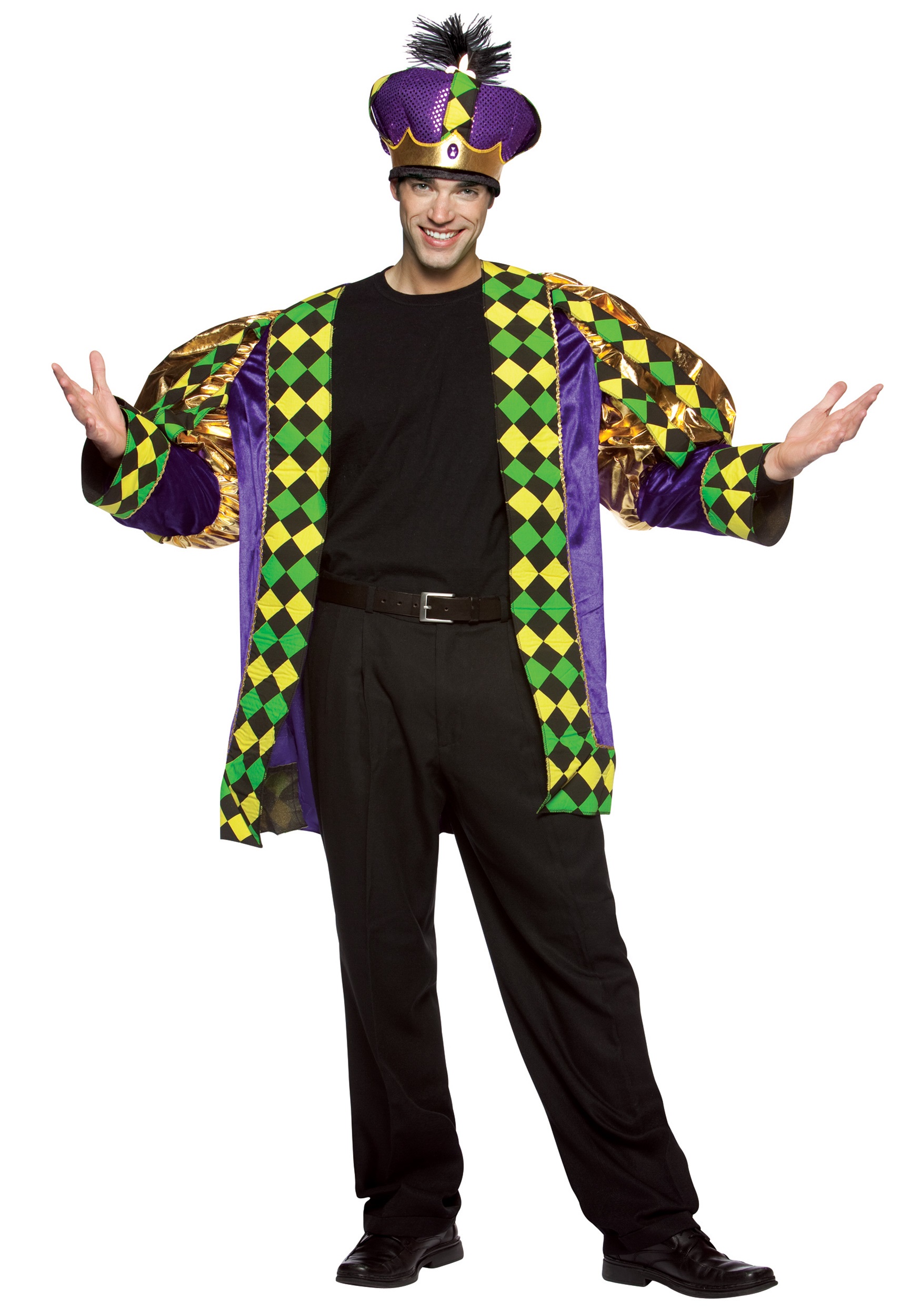 Mardi Gras King Costume for Adults