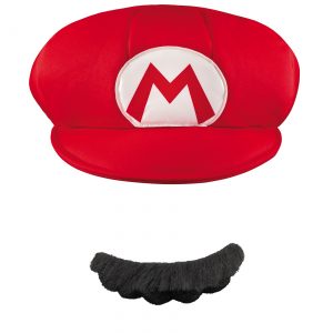 Mario Adult Hat and Mustache