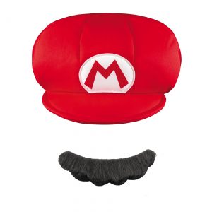 Mario Child Costume Hat and Mustache
