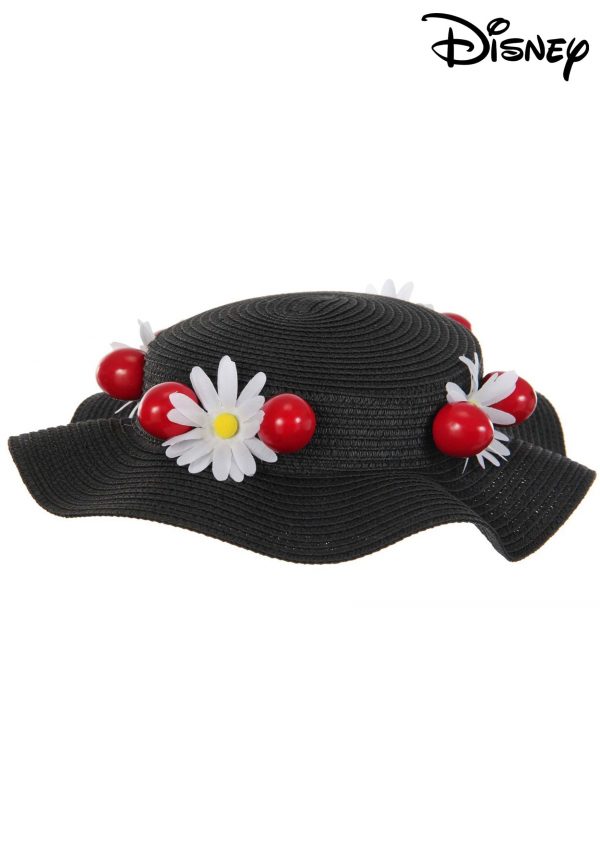 Mary Poppins Black Costume Hat Accessory