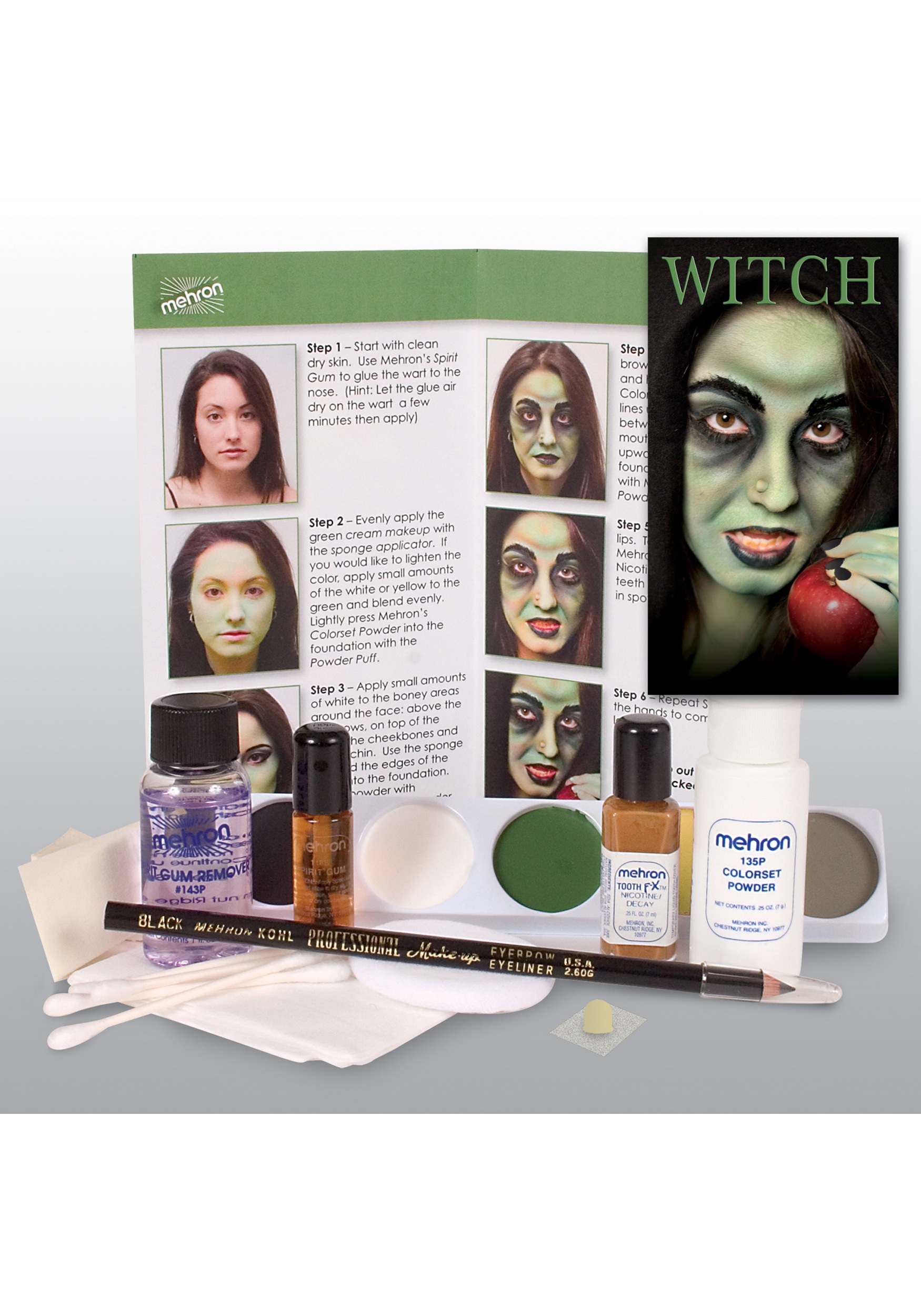 Mehron Witch Makeup Kit