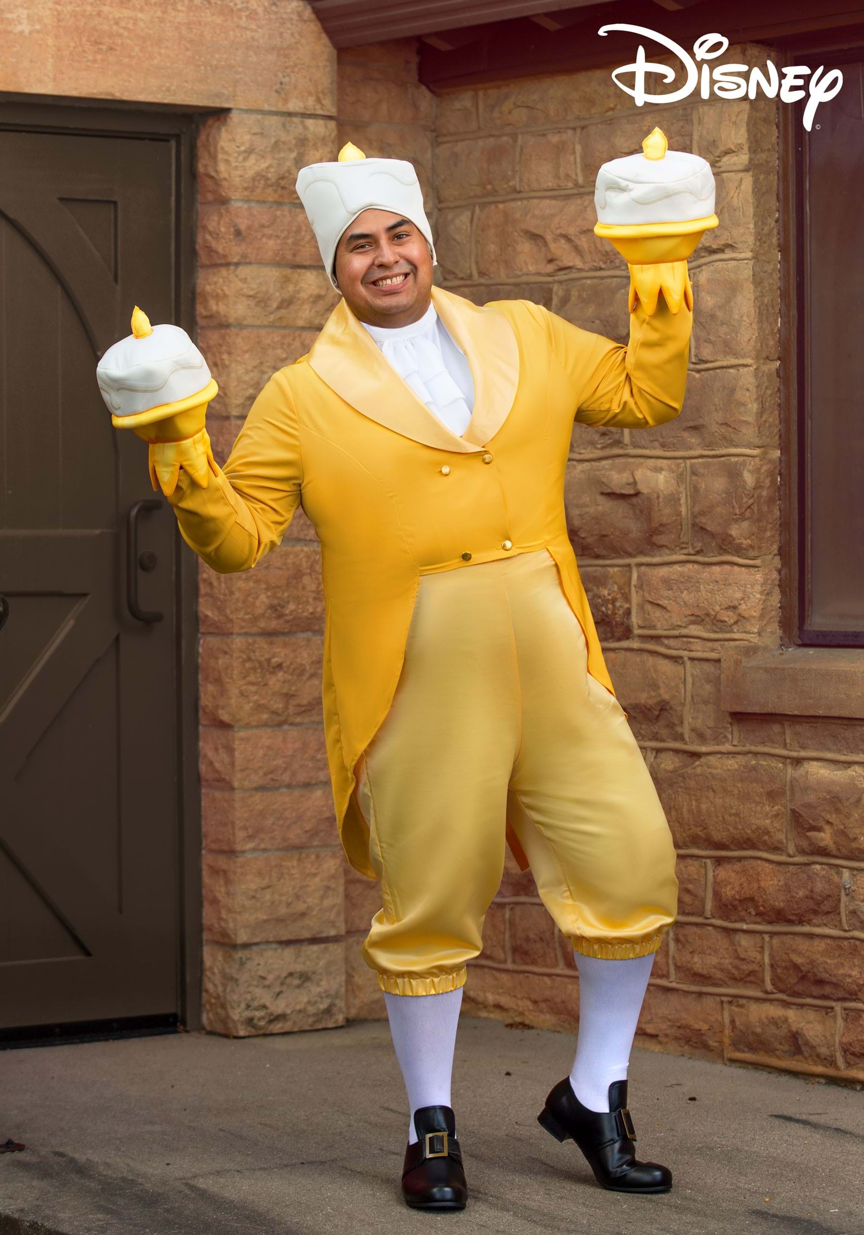 Men’s Beauty and the Beast Lumiere Plus Size Costume