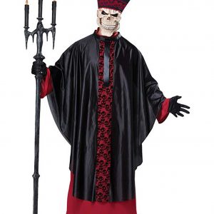 Men's Black Mass Bishop Costume