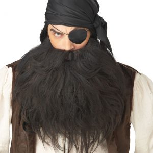 Mens Black Pirate Beard