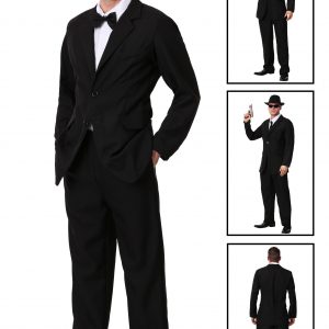 Mens Black Suit Costume
