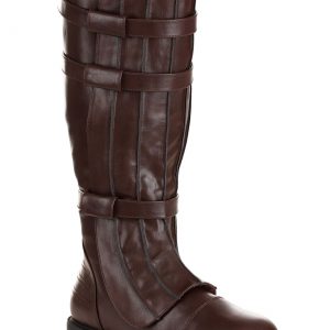 Men's Brown Boots with Straps