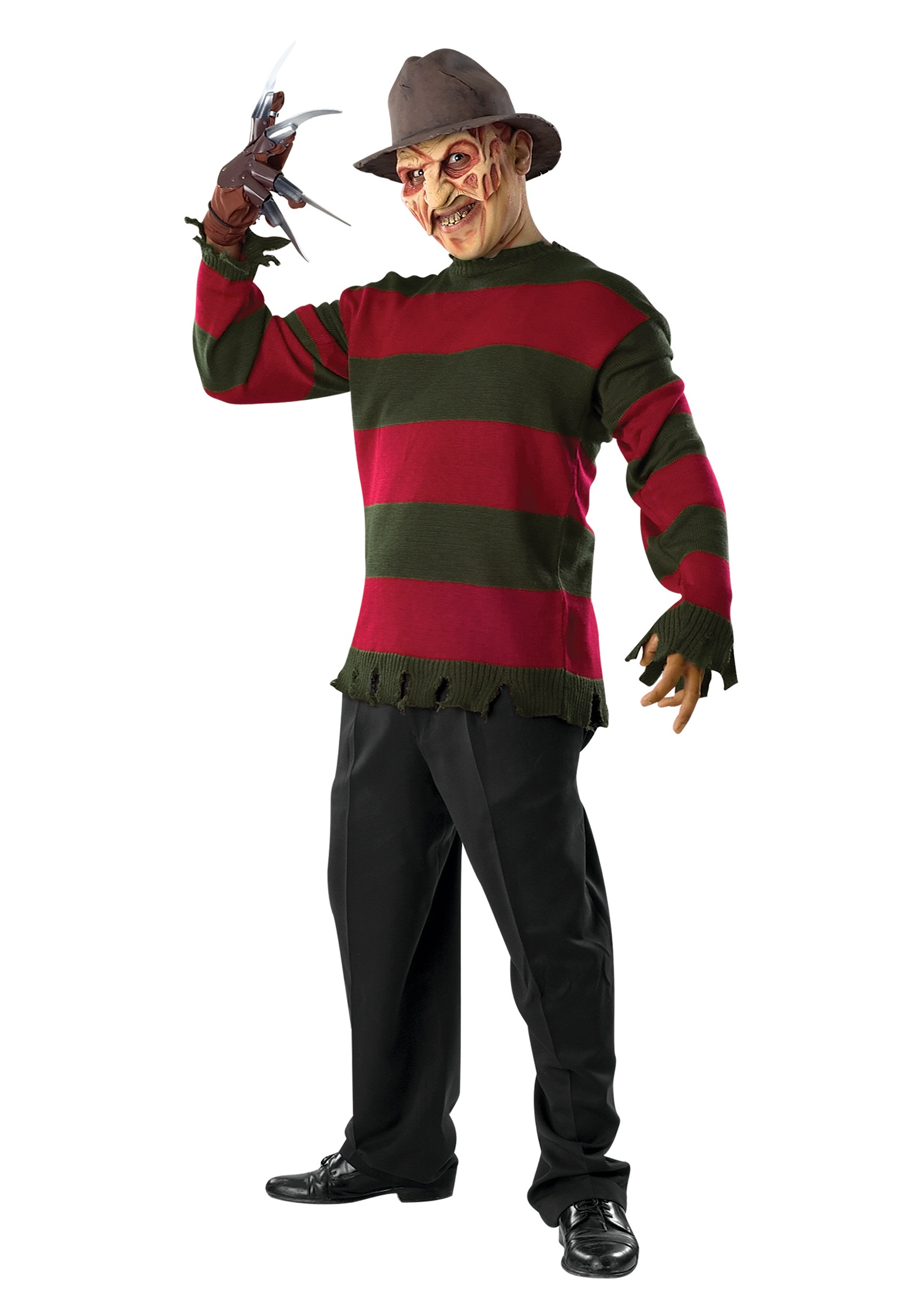 Men’s Deluxe Freddy Costume Sweater with Mask