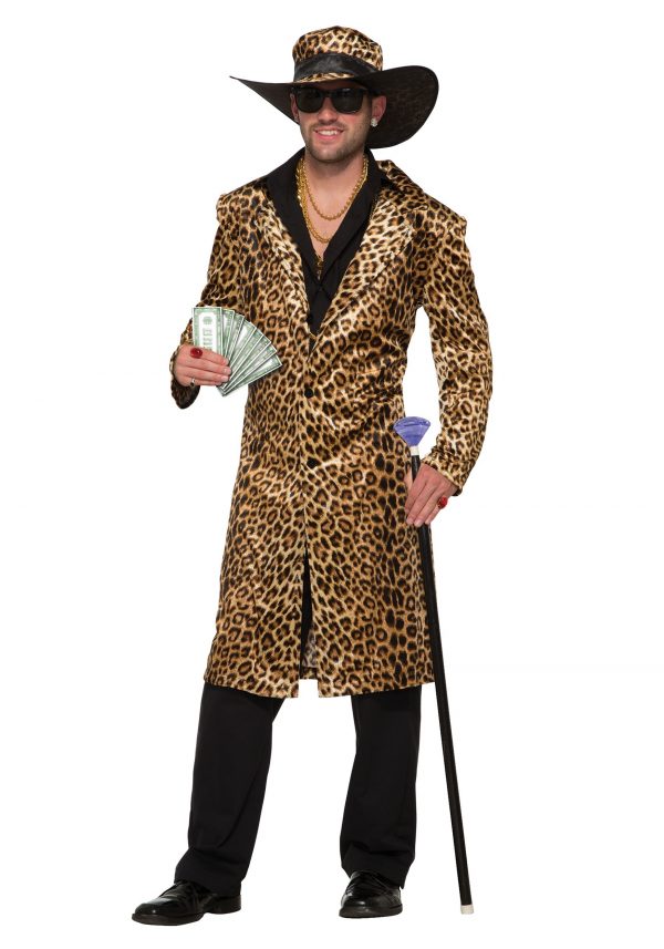 Men's Funky Leopard Pimp Costume