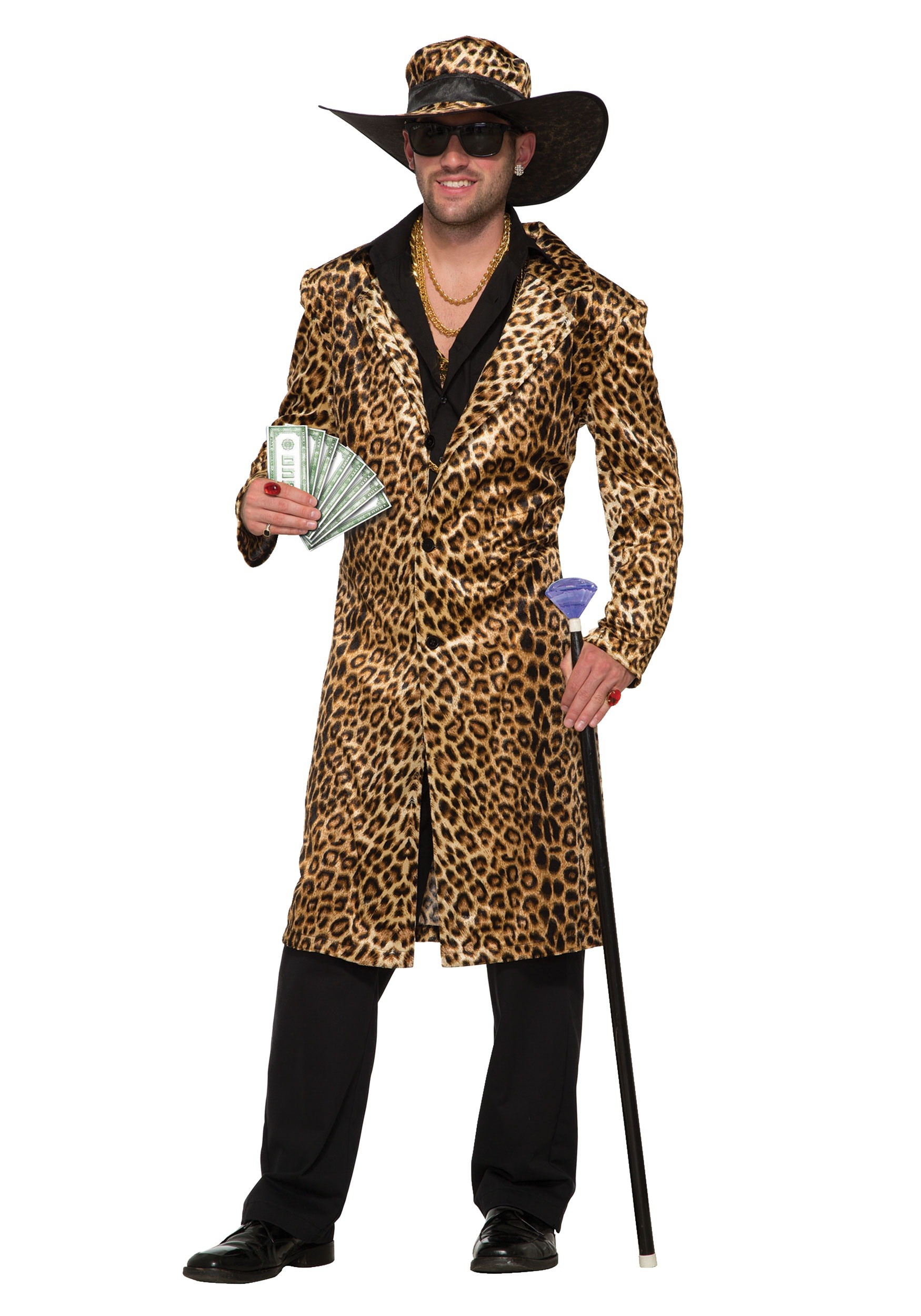 Men’s Funky Leopard Pimp Costume
