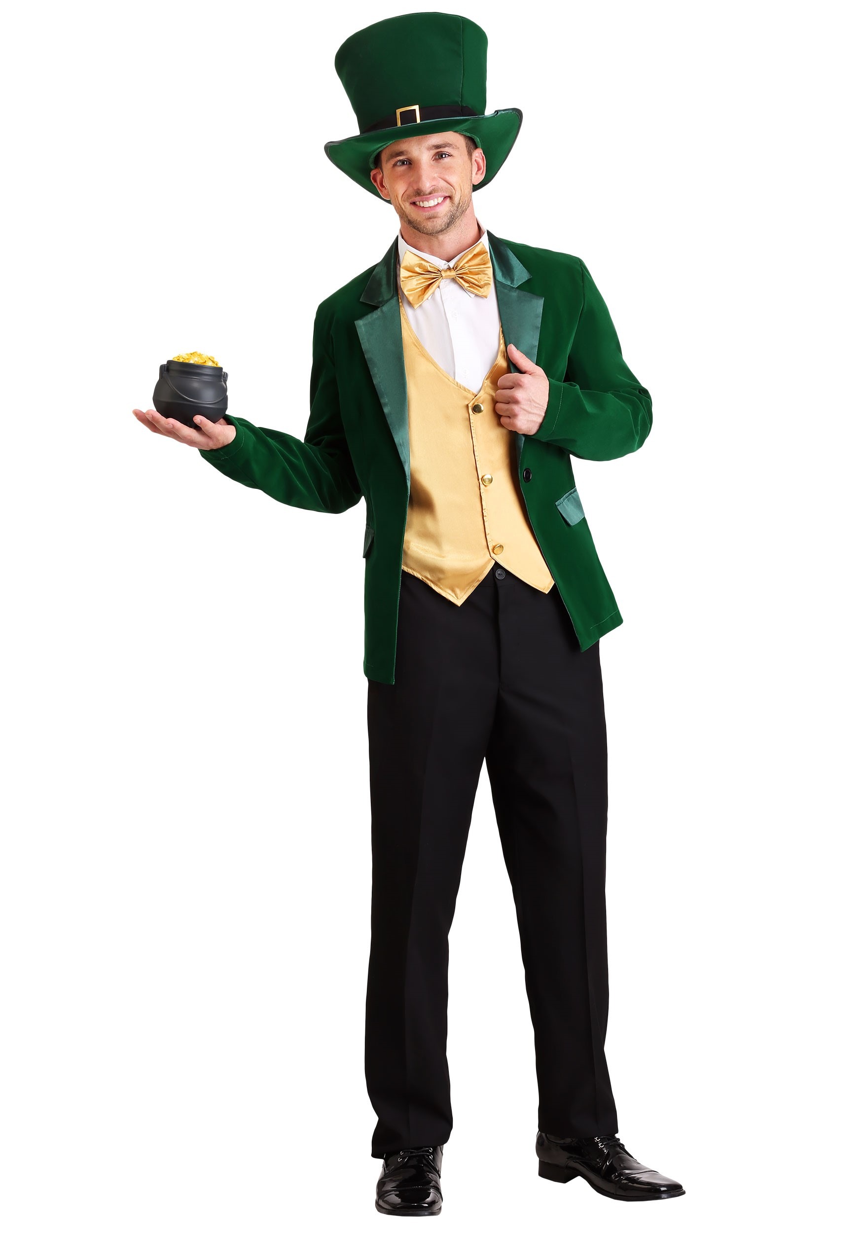 Men’s Gold and Green Leprechaun Costume