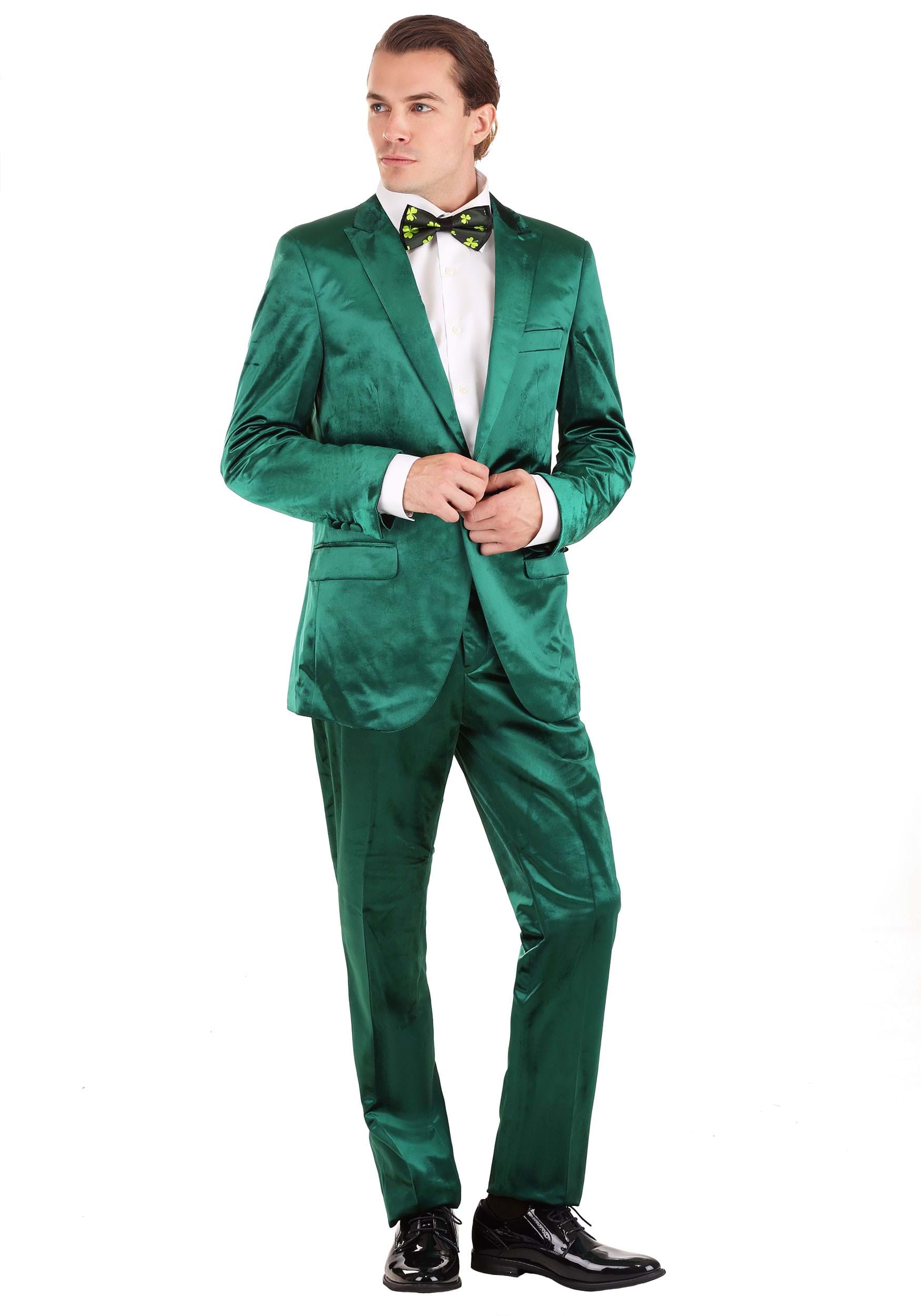 Men’s Green Leprechaun Suit Costume