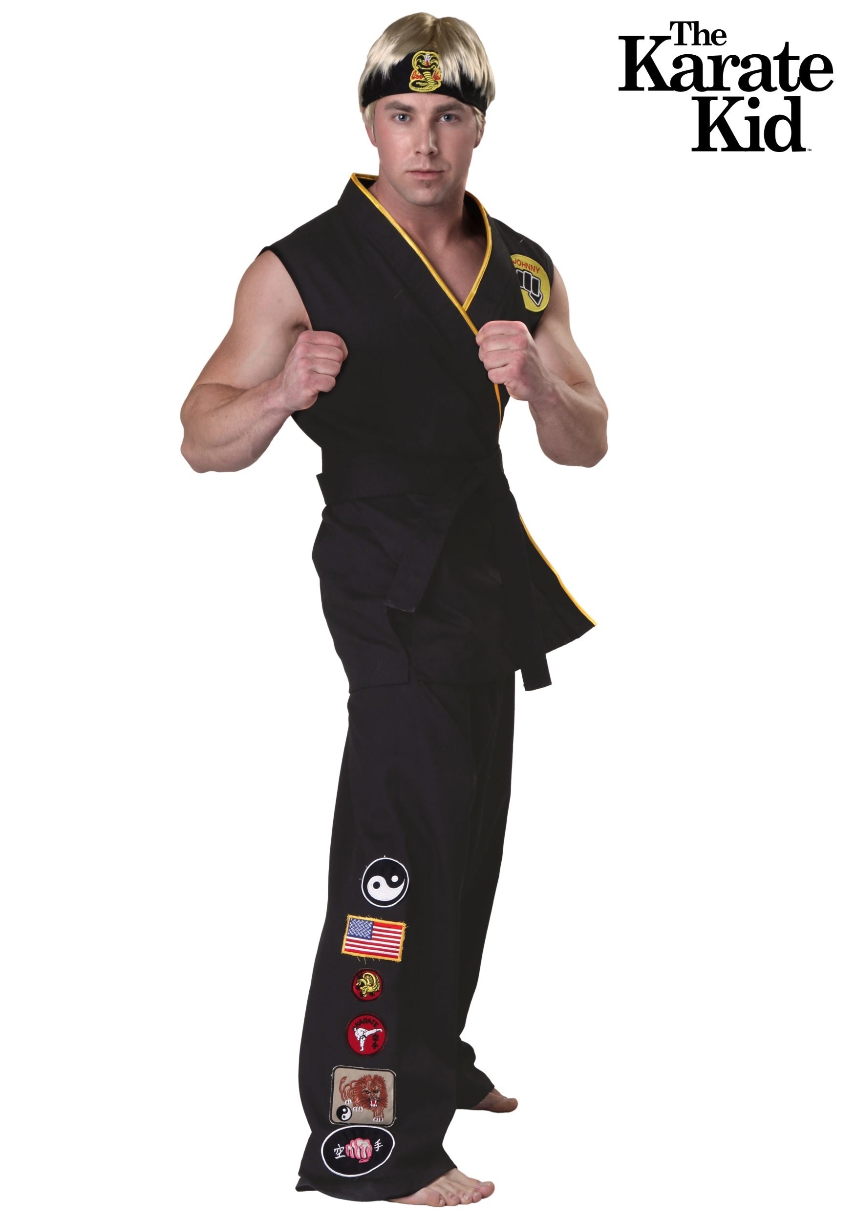 Men’s Karate Kid Plus Size Authentic Cobra Kai Costume