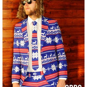 Men's OppoSuits Ugly Christmas Sweater Costume Suit