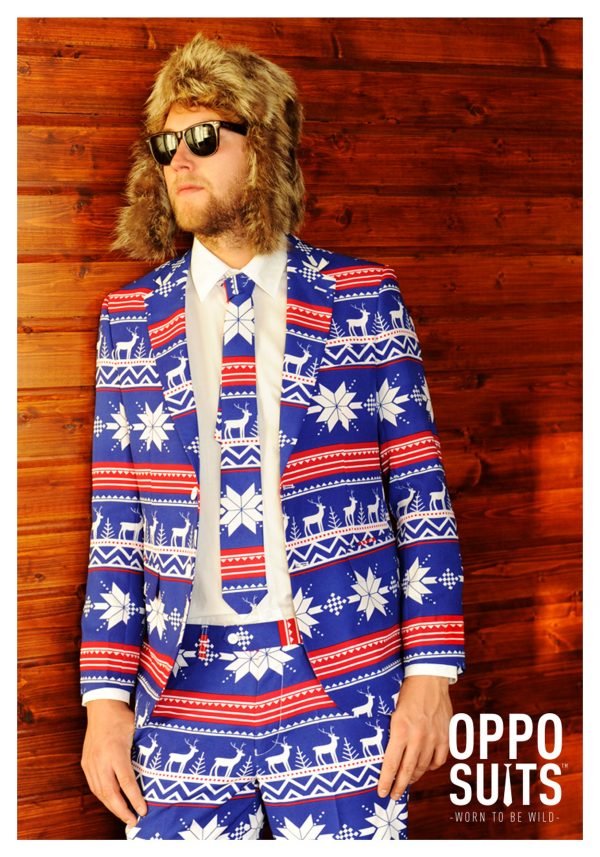 Men's OppoSuits Ugly Christmas Sweater Costume Suit