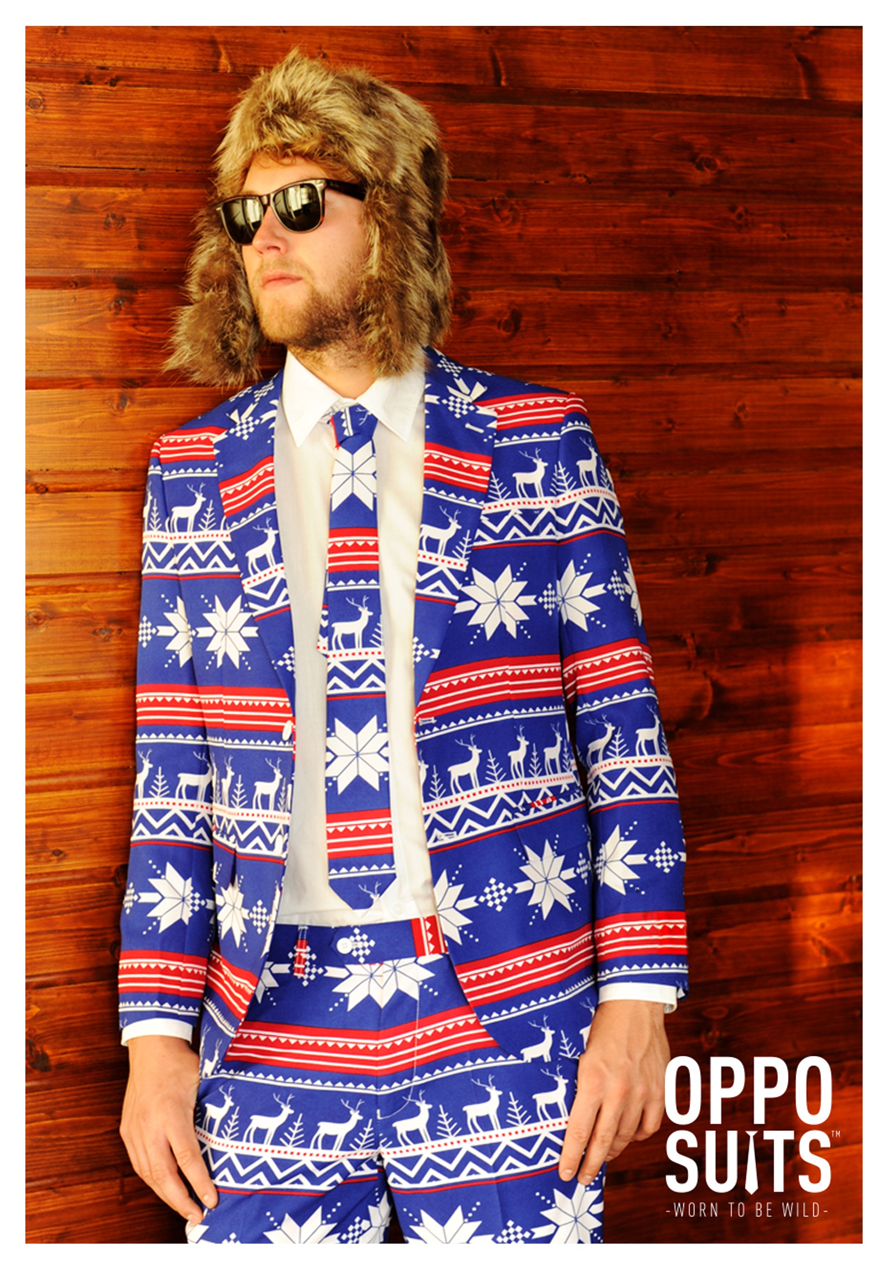 Men’s OppoSuits Ugly Christmas Sweater Costume Suit