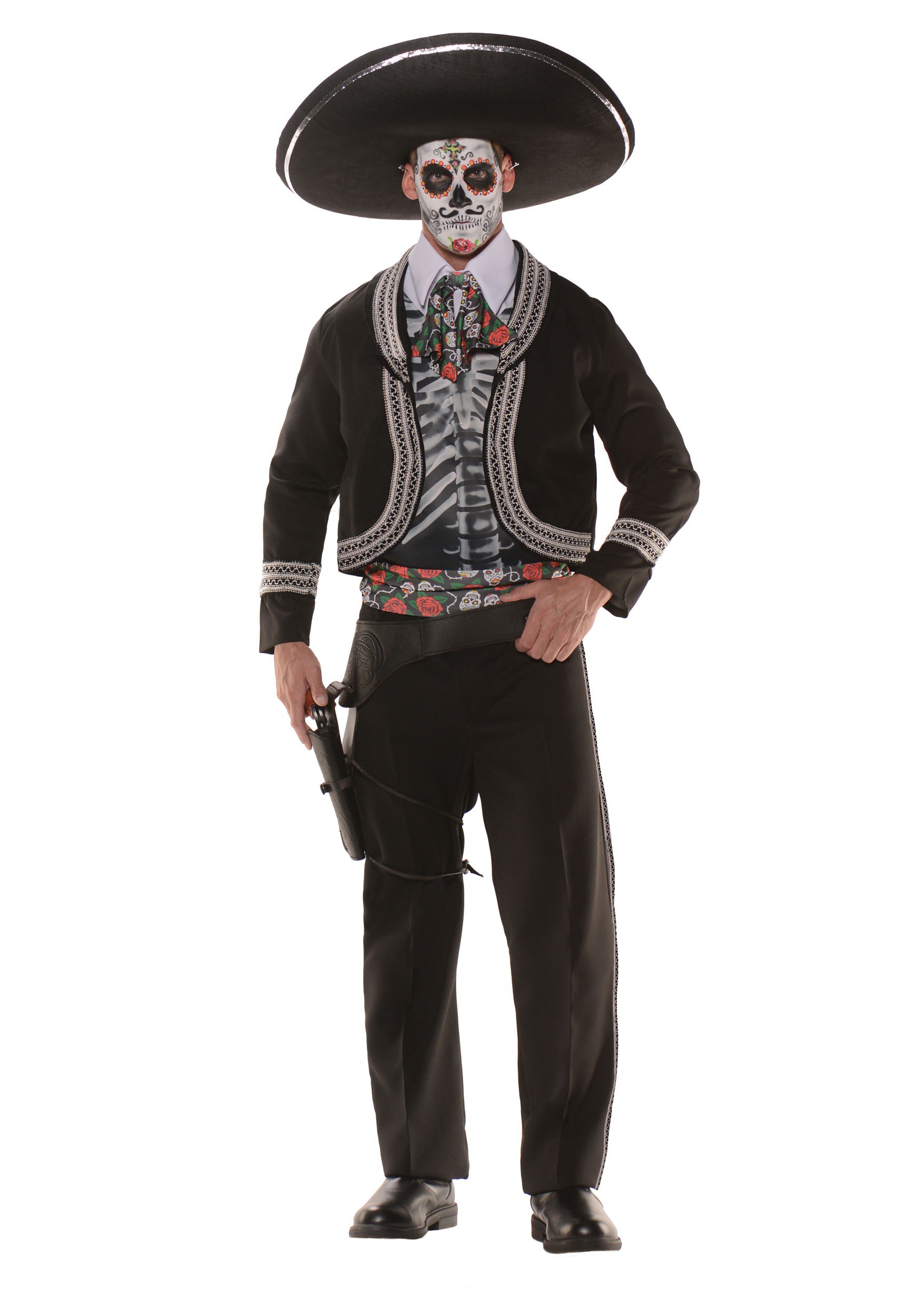 Men’s Plus Size Day of the Dead Costume