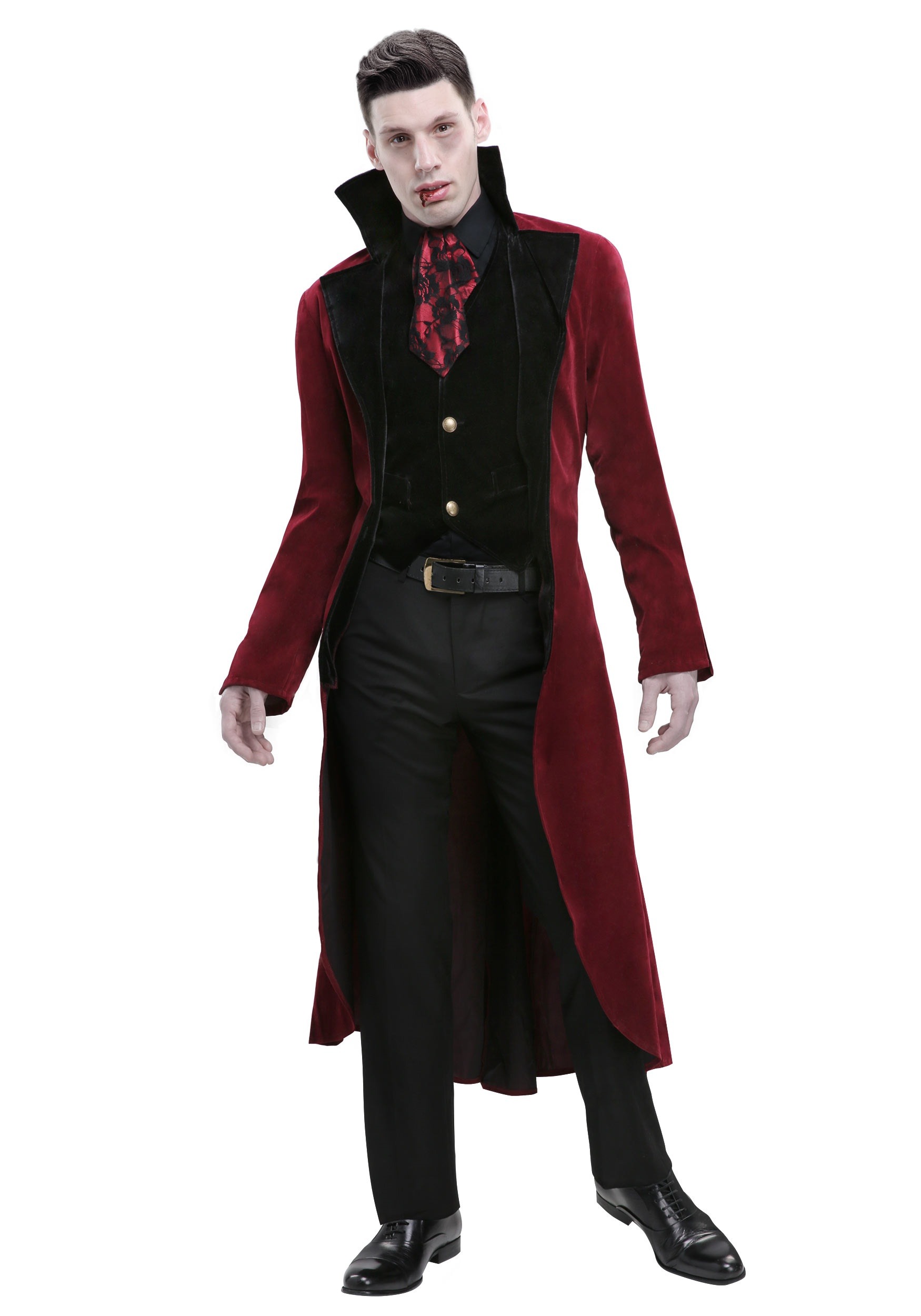 Men’s Plus Size Dreadful Vampire Costume