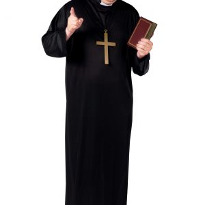 Men's Plus Size Priest Costume