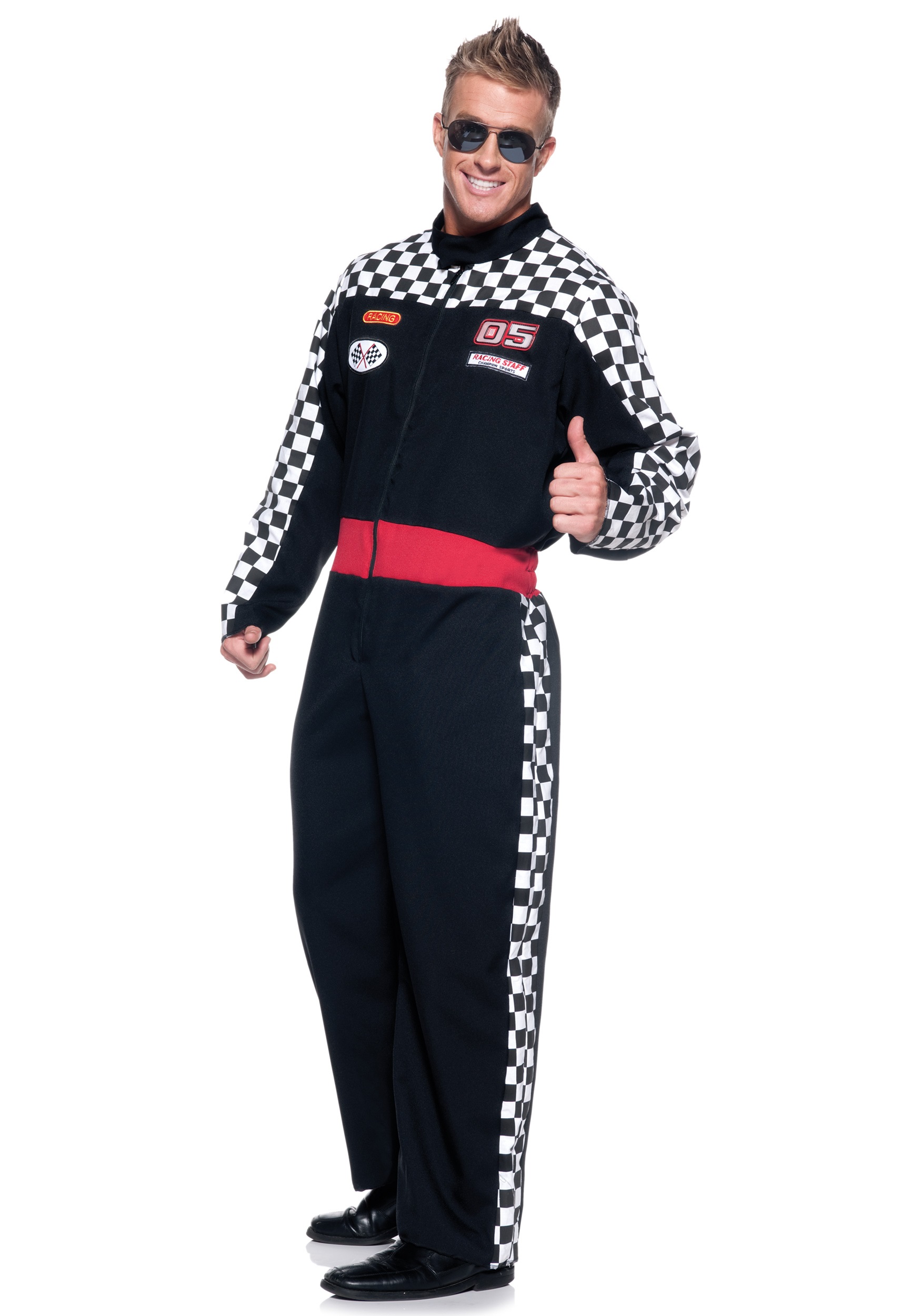 Men’s Plus Size Race Car Driver Costume