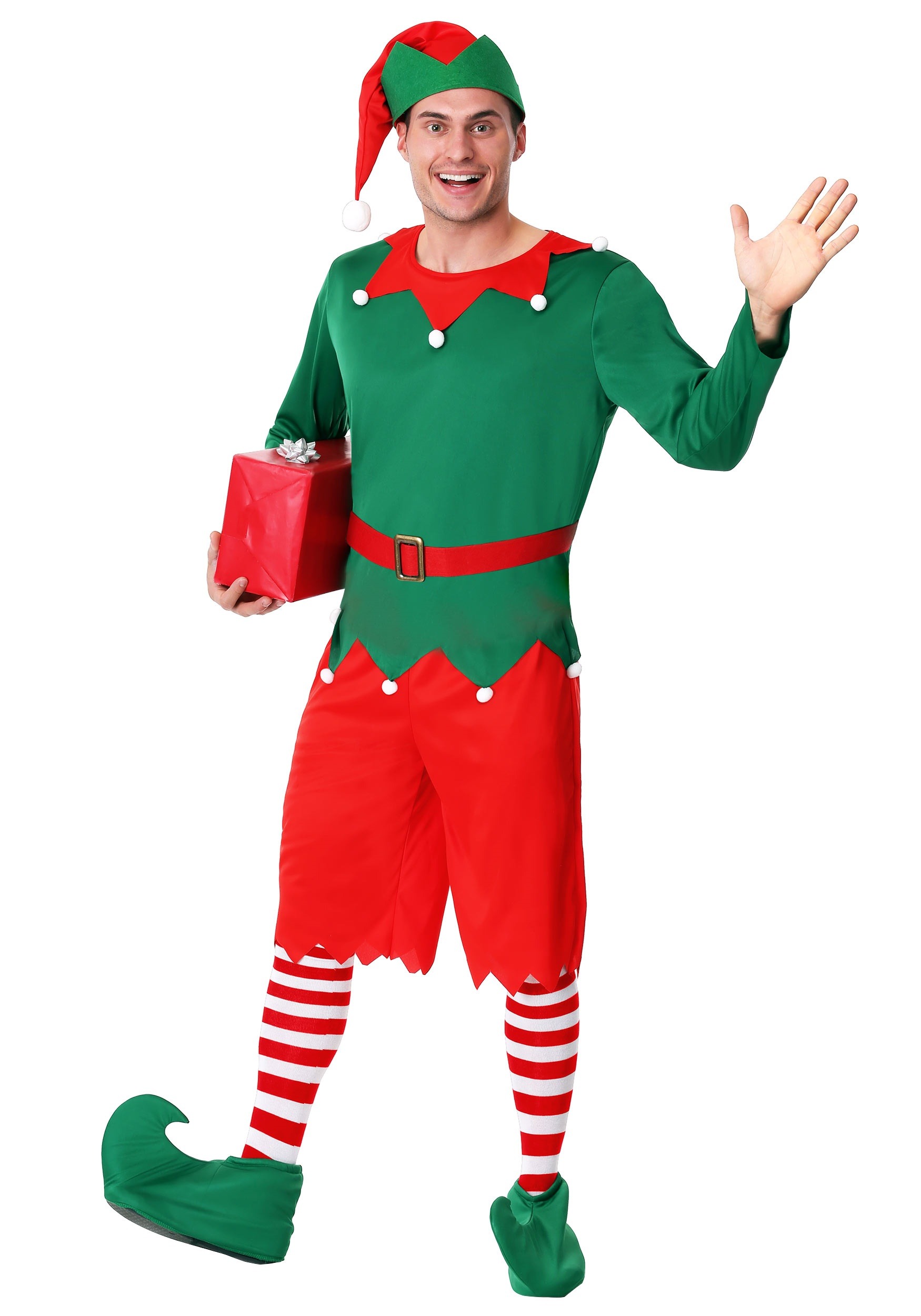 Men’s Plus Size Santa’s Helper Costume