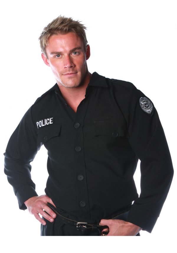 Men's Police Shirt Costume