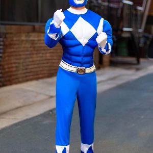 Men's Power Rangers Blue Ranger Muscle Costume