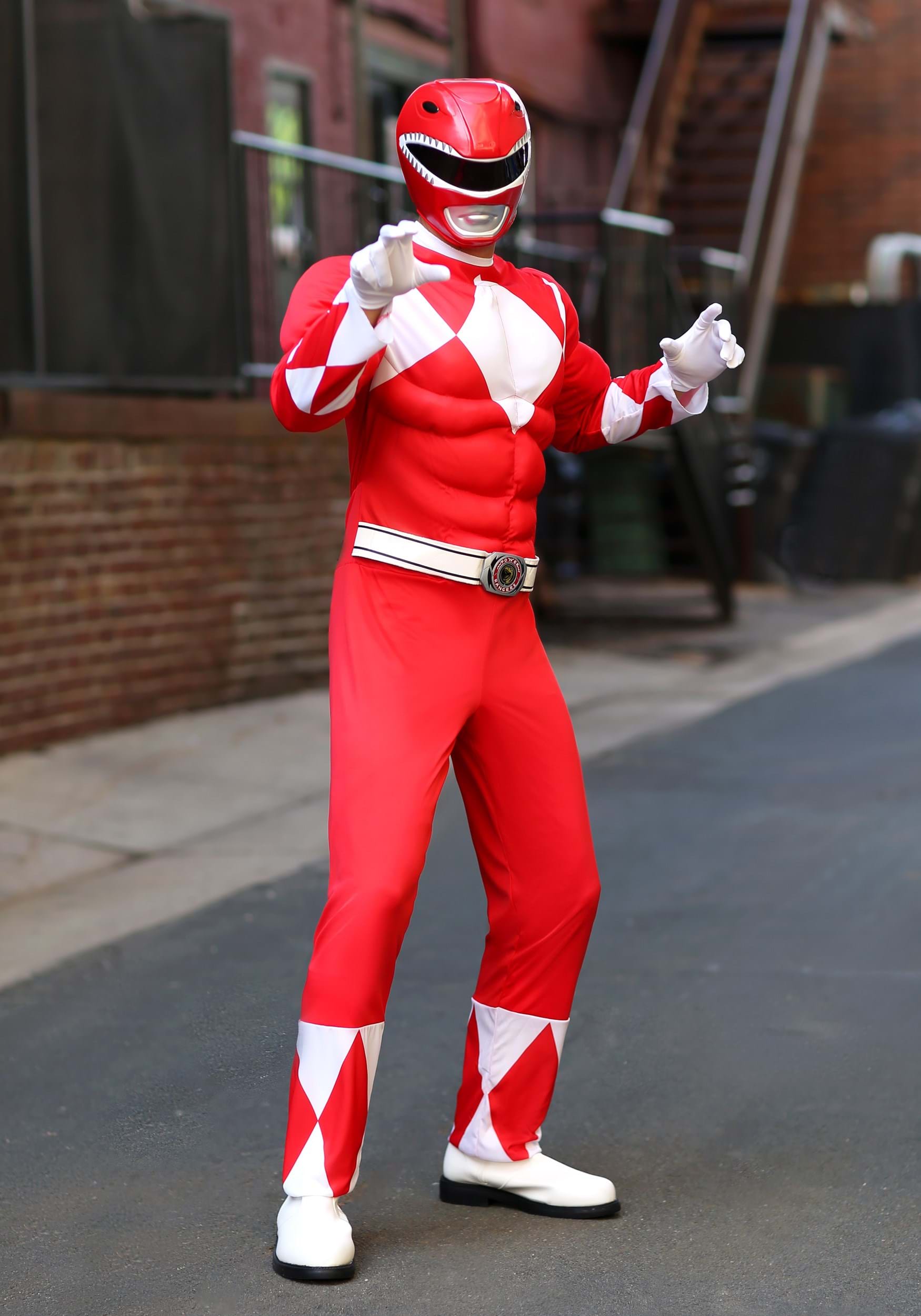 Men’s Power Rangers Red Ranger Muscle Costume