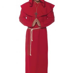 Men's Red Monk Robe Costume