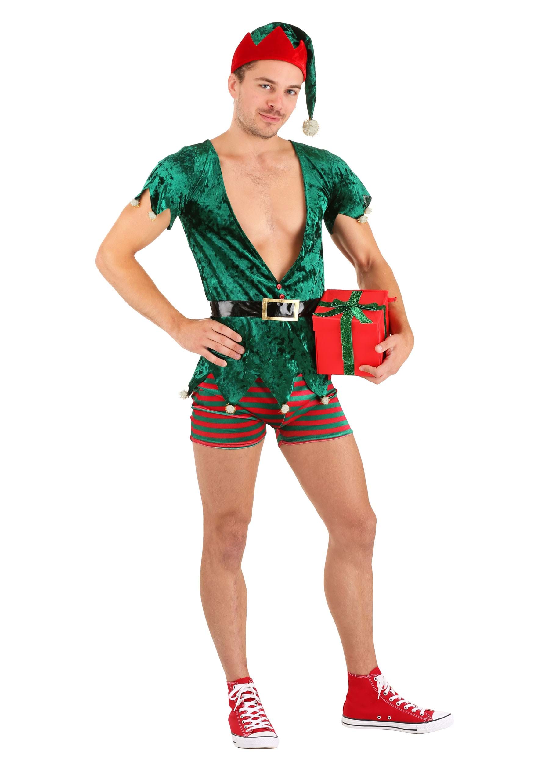 Men’s Sexy Christmas Elf Costume