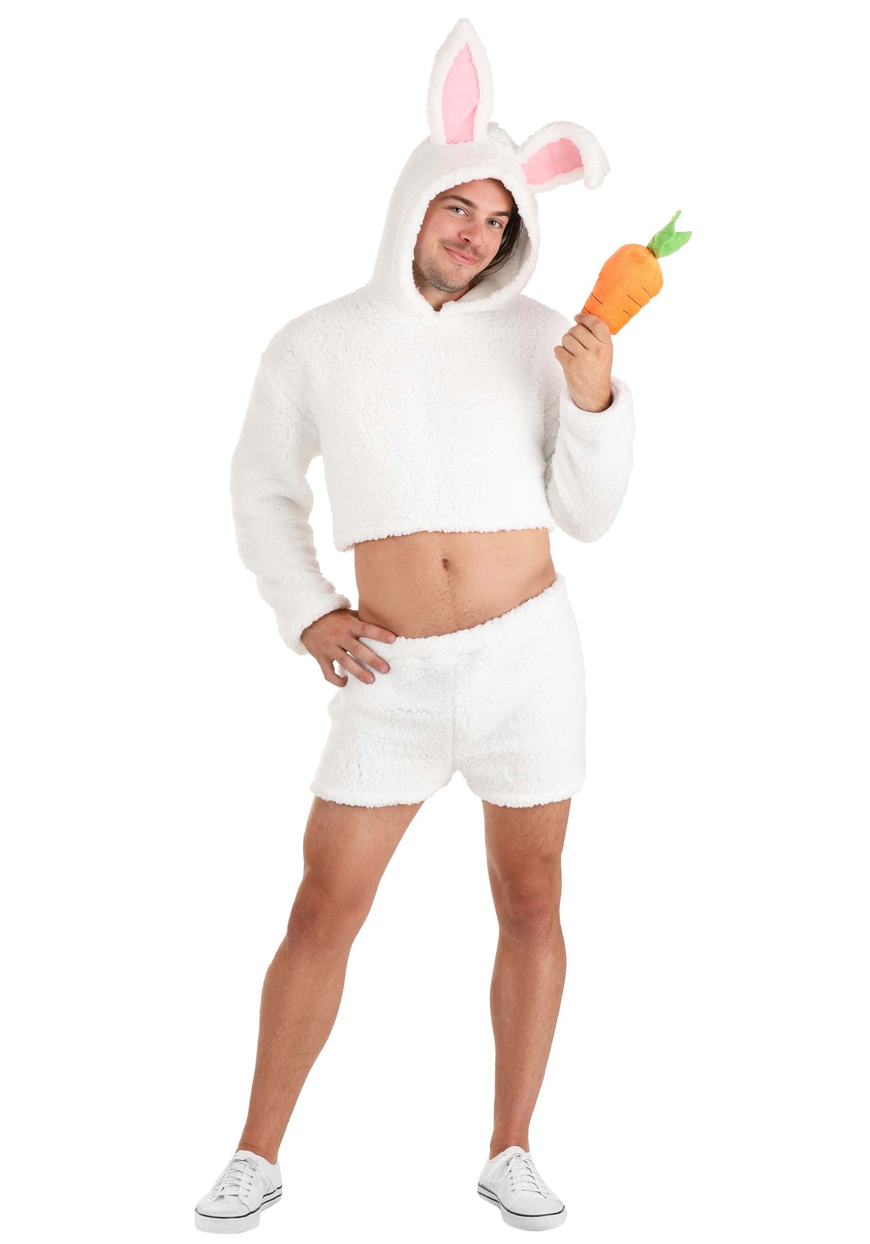 Men’s Sexy White Bunny Costume
