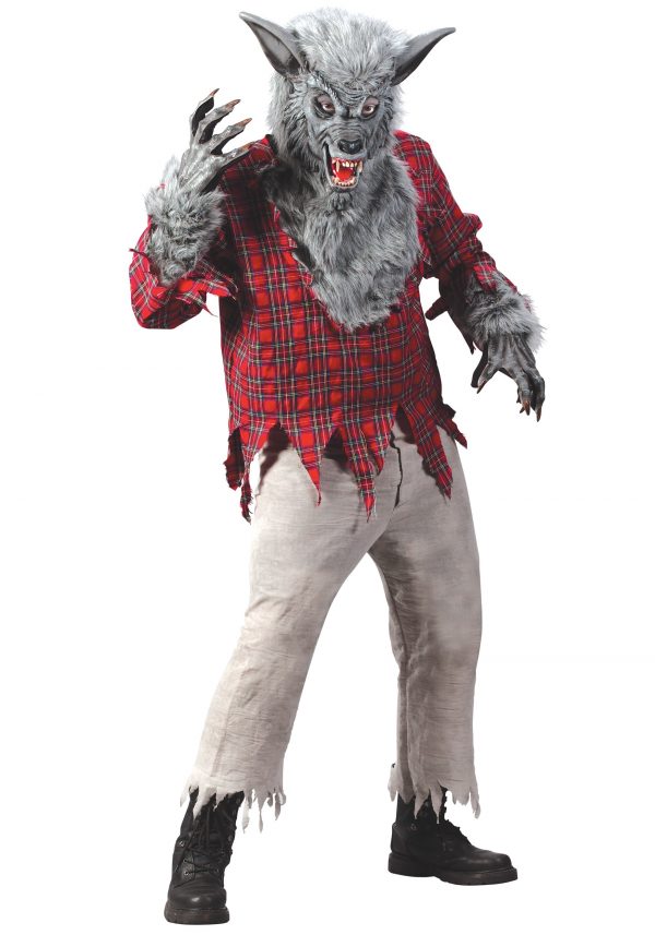 Men's Silver Werewolf Costume