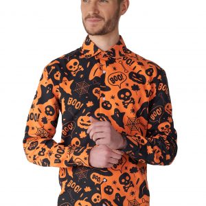 Men's Suitmeister Button Up Halloween Icon Shirt