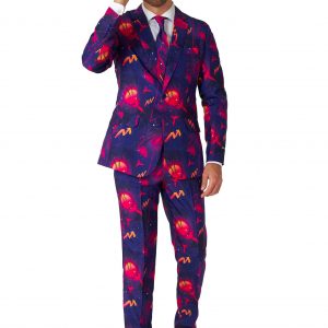 Men's Suitmeister Retro Neon Navy Suit