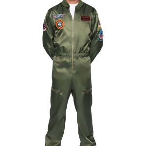 Men's Top Gun Parachute Flight Suit Costume