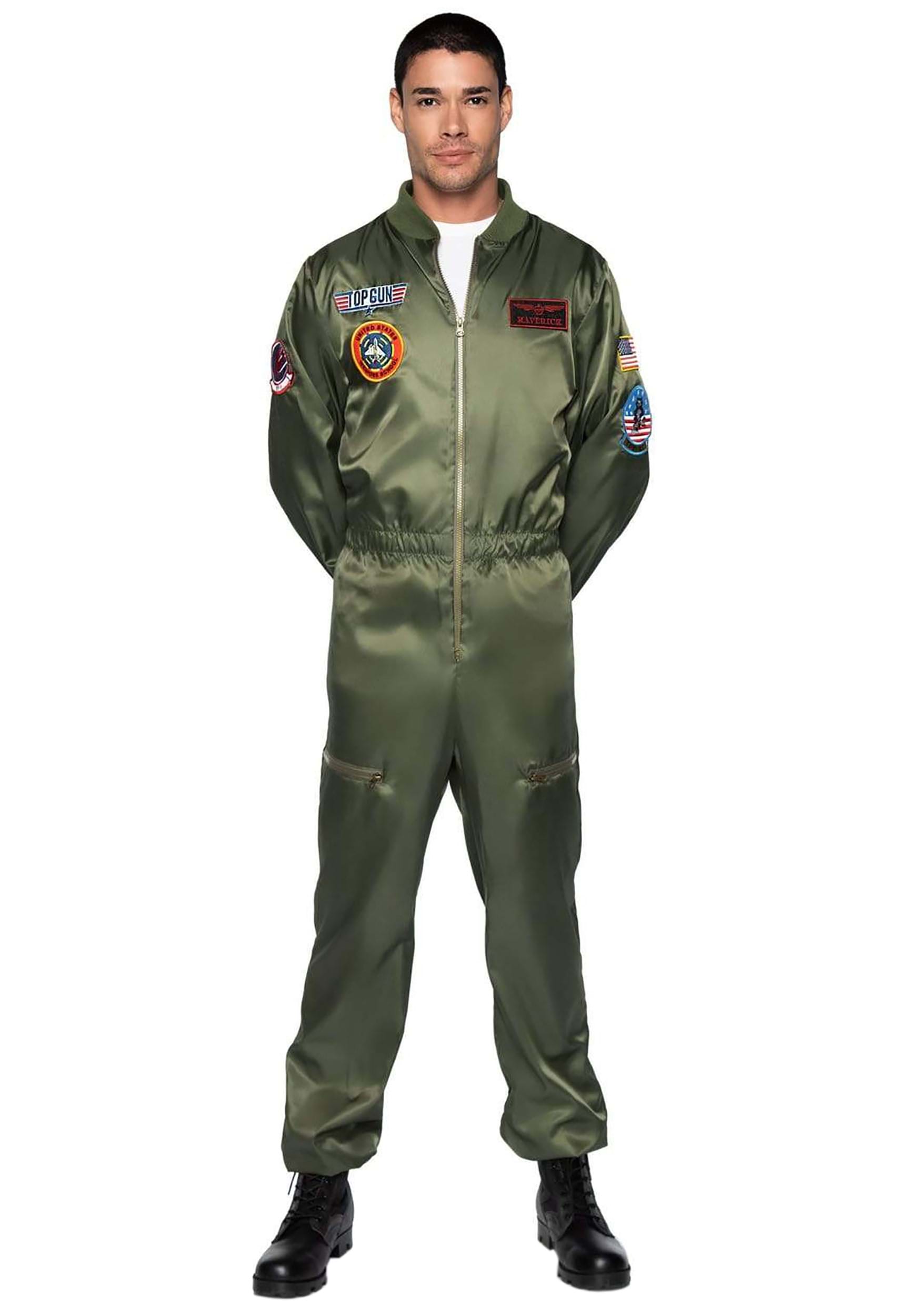 Men’s Top Gun Parachute Flight Suit Costume