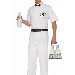Men's Vintage Milkman Costume