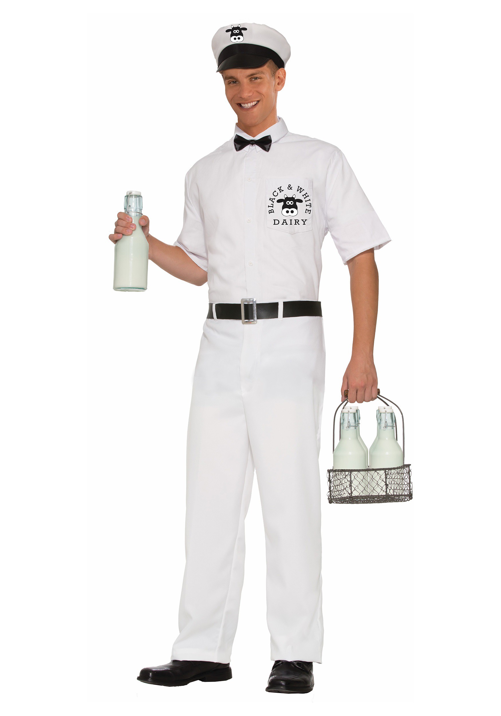 Men’s Vintage Milkman Costume